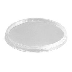 Plastlåg Ø101 mm Rund PP Klar til Salatbæger - 100 stk/pk