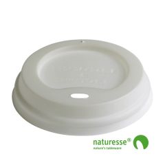 CPLA Kaffelåg Naturesse til Ø80 mm Hvid - 50 stk/pk