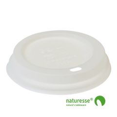 CPLA Kaffelåg Naturesse til Ø90 mm Hvid - 50 stk/pk