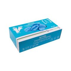Prime Source Nitril Engangshandske plus Str. L u/Pudder Blå - 100 stk/pk