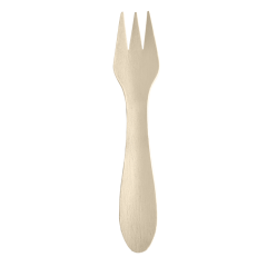 Træ Gaffel Bionedbrydelig FSC 140 mm - 100 stk/pk