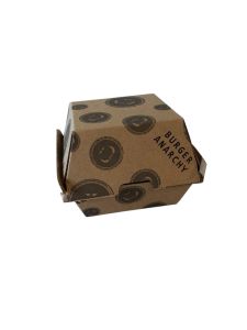 Burger Anarchy Pap Burgerboks Stor Brun - 50 stk/pk