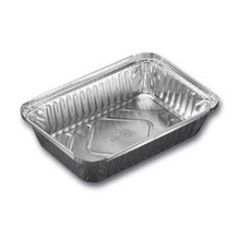 Alubakke Rektangulær 8389 890 ml - 100 stk/pk