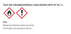 Tork Gel Hånddesinfektion med alkohol 80% til S4, 1 L