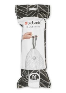 Brabantia Affaldspose M, 60 liter Hvid - 20 ps/rl