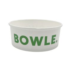 Salat/wok Skål Bowle 1300 ml Ø184 mm PE-coated Hvid - 300 stk/krt