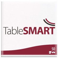 TableSmart Airlaid Serviet 48x48 Hvid - 50 stk/pk