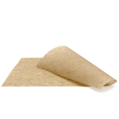 Sandwichpapir / greaseproof - 22 x 10 cm, brun - 1000 stk/krt