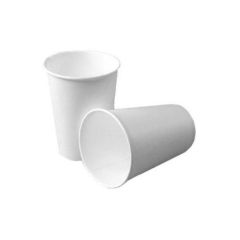 Pap Kaffebæger Hvid 250 ml/8 oz, Ø80 mm - 50 stk/ps