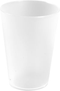 Flergangs Drikkeglas 30 cl, frosted hvid PP - 12 stk/pk