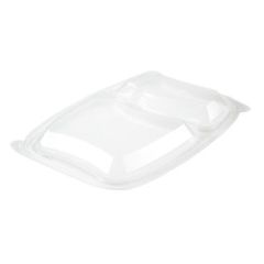 Låg Bistro 2-rum 254 x 174 x 23 mm PP Klar - 6 ps x 50 stk/krt