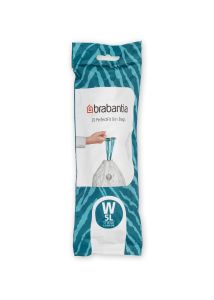 Brabantia Affaldspose W, 5 liter Hvid - 20 ps/rl