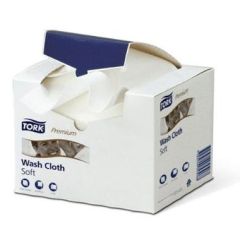 Tork Vaskeklud Premium Soft 1-lag Hvid - 8 pk x 135 stk/krt