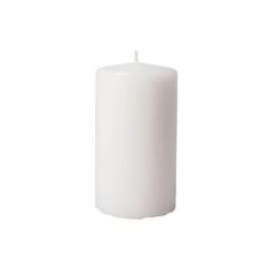 Bloklys Brændetid 40 timer, Ø60 x 120 mm, Hvid - 12 stk/krt