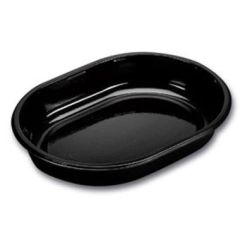 Bakke 1-rum 1000 ml 238 x 176 x 40 mm CPET Sort - 240 stk/krt