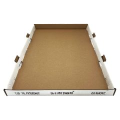 Transportæske til Kagemand Ejby Bageri 602 x 432 x 47 mm Hvid/Brun - 50 stk/krt