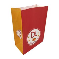 Klodsbundspose DL Fried Chicken 260 x 140 x 350 mm 70 gr - 300 stk/krt - UDEN AFGIFTER OG GEBYR