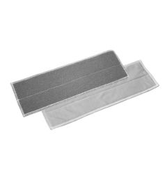 TTS Microfiber glasmoppe m/Velcro 40 cm Grå