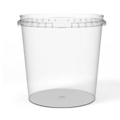 Plastbæger 1170 ml Ø132 mm Rund PP Klar - 200 stk/ps