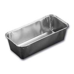 Alubakke til leverpostej 1500 ml 251 x 122 x 68 mm 76140 - 100 stk/pk