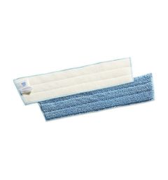 TTS microfiber fladmoppe m. velcro 30x13 cm Blå