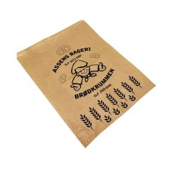 Bagerpose Assens Bageri 2.5 kg 270 x 335 mm 40 gr Brun - 1000 stk/krt - UDEN AFGIFTER OG GEBYR