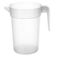 Kande med hank 1 L uden Låg Transparent - 8 stk/ps