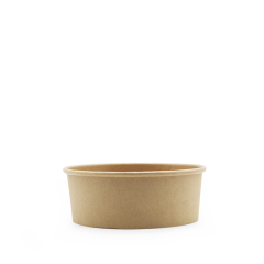 Kraft Salat-/Wok Skål PE Coated 1090 ml Ø170 mm - 300 stk/krt