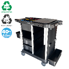Nordic Recycle Trolley 2.0 Eksklusiv Designlinje Medium u/døre