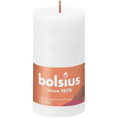 Bloklys 60 timer, Ø68 x 130 mm, Rustik Hvid - 4 stk/krt
