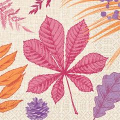 Duni Serviet 33 x 33 cm 3-lag Bright Autumn - 50 stk/pk