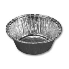 Alubakke til små kager 350 ml Ø127 mm 350/04, - 100 stk/pk