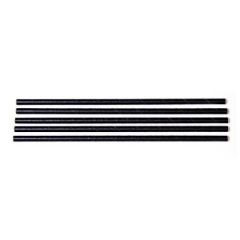 Sugerør Ø6 x 200 mm uden knæk Bionedbrydelig Papir Sort - 500 stk/ps