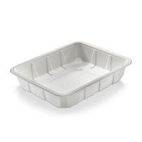 SR-fiber - Bakke 1/2 gastro, 325 x 265 x 65mm, 3945 ml bio coated - 60 stk/pk