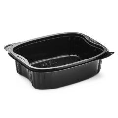 Bakke Bistro 1-rum 900 ml 190 x 155 x 52 mm PP Sort - 6 pk x 50 stk/krt