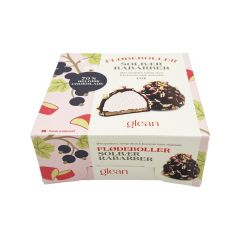 Flødebolleæske Glean 4-Pack med Indlæg Solbær/Rabarber - 170 stk/krt
