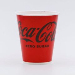 Pap Kolddriksbæger Coca Cola Ø80 x H120 mm 30 cl - 50 stk/ps