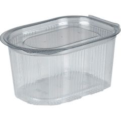 Cater-Line Portionsbæger m. hængslet låg 80 ml 40 x 55 x 60 mm RPET Klar - 1000 stk/krt