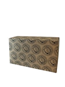 Boks m/låg HOLY FISH Brun 180x100x100mm - 200 stk/krt