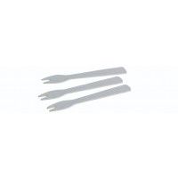 Papir Pommes Frites Gaffel Hvid m/naturesse logo Hvid - 1000 stk/pk