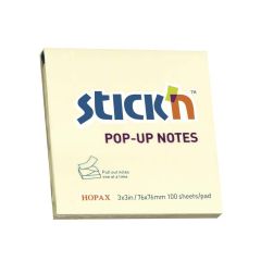Post It Blokke m/z-fold Gul 100 blade 76 x 76 mm - 12 stk/pk