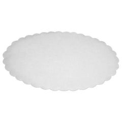 Fadpapir 19x29 cm oval præget hvid - 500 stk/pk
