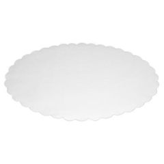 Fadpapir 22x32 cm oval præget hvid - 500 stk/pk