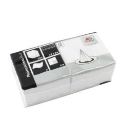 Serviet Fasana 24x24 cm 2 lags i hvid, 250 stk