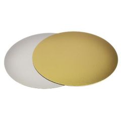Kagepap Ø160 mm 800 g Sølv/Guld - 100 stk/krt
