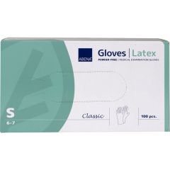 Engangshandske Classic str. S latex u/pudder - 100 stk/pk