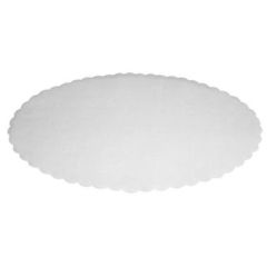Fadpapir 29x46 cm oval præget hvid - 500 stk/pk