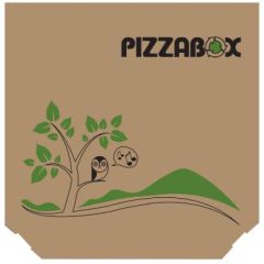 Pap Pizzaæske Ecobox 29 x 29 x 3 cm - 100 stk/krt