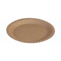Kraft Tallerken FSC® Ø23 cm Brun - 100 stk/pk