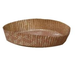 Mazarinform nr 200 Ø145x30 mm Brun/Guld, 1000 stk/krt